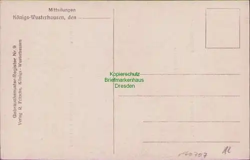 160707 AK Königs - Wusterhausen um 1910 Tabaks-Kollegium Jagdschloss Geweih