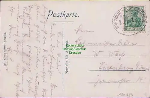 160754 AK Benneckenstein (Harz) Oberstadt 1912 Kühe Viehtrieb Bahnpost