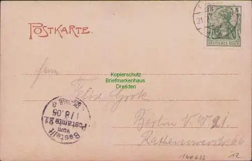 160633 AK PILLAU 1905 Nordermole Ostpreußen Samland