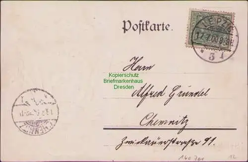 160701 AK Beger & Röckel München 1900 Ein deutscher Gruss! Wappen Prägekarte