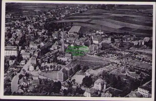 160787 AK Hartmannsdorf b. Chemnitz Orig. Fliegeraufnahme 1936