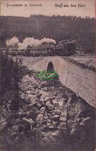160744 AK Brockenbahn im Eckerloch 1929 Gruß aus dem Harz