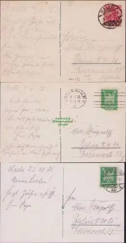 160599 3 AK Halle a. Saale 1919 1926  Mehrbildkarten, je 10 Bilder