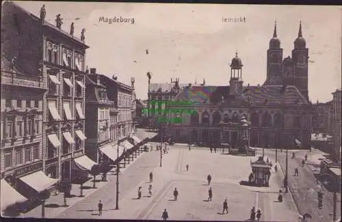 160380 AK Magdeburg … temarkt 1918