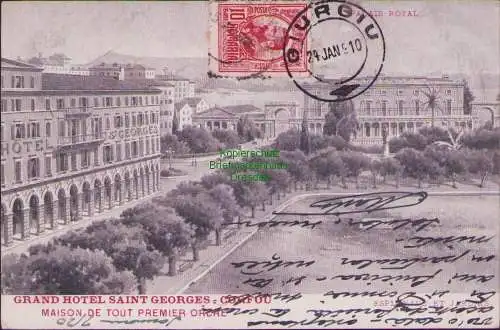 160486 AK Korfu 1910 GRAND HOTEL SAINT GEORGES Corfu MAISON DE TOUT PREMIER ORDR