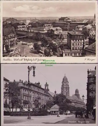 160520 2 AK Dresden Blick auf Postplatz und Zwinger STADT WALDSCHLÖSSCHEN