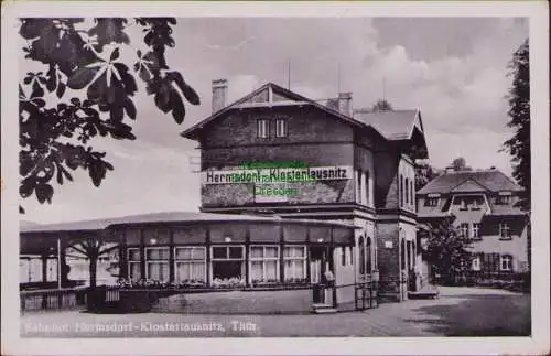 160366 AK Hermsdorf-Klosterlausnitz Thür. Bahnhof  1954