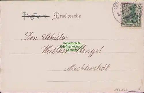 160372 AK ASCHERSLEBEN 1905 Die besten Wünsche zum Jahreswechsel! Ernst Georgi