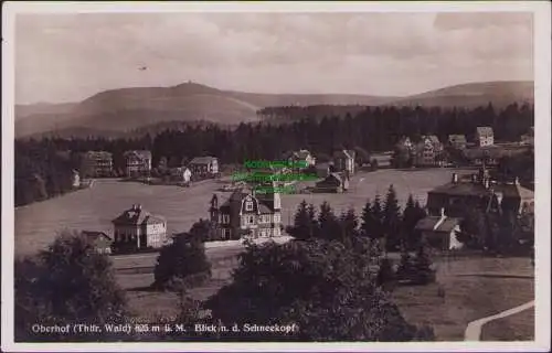 160393 AK Oberhof Thür. Wald 825 m ü. M. Blick n. d. Schneekopf um 1930