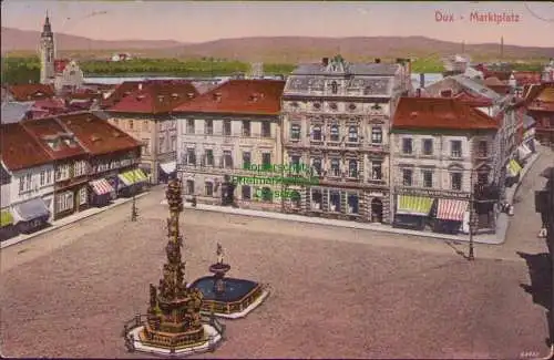 160411 AK Dux Duchcov 1917 Marktplatz