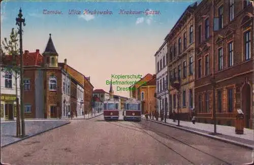 160430 AK Tarnow um 1920 Ulica Krakowska Krakauer-Gasse