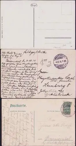 160446 3 AK Die Marienburg Westseite 1908 Abstimmungs-Denkmal um 1920