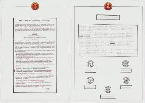 B15984 DDR ZKD Vorläufer 3x Brief roter Stempel Berlin O17 bezahlt ai ag