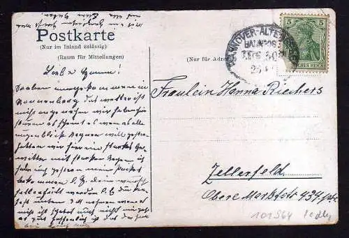 101964 AK Ronnenberg bei Hannover Gasthof Gastwirtschaft Glückauf Rosemeier 1909