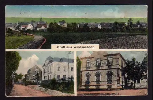81266 AK Waldsachsen um 1928 Meerane Gasthof