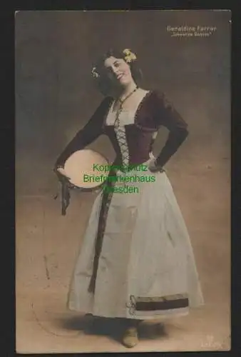 145327 AK Geraldine Farrar Schwarze Domino 1906 amerikanische Opernsängerin