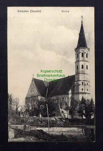 135151 Ansichtskarte Schaulen Szawle Siauliai Litauen Kirche Vollbild um 1910