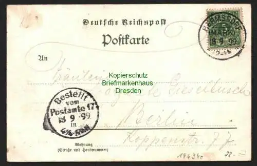 146340 AK Hermsdorf Mark Hotel Kaiserhof 1899 Julius Fähnrich