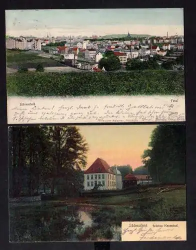 100799 2 Ansichtskarte Lüdenscheid 1905 Schloss Neuenhof Totale 1906