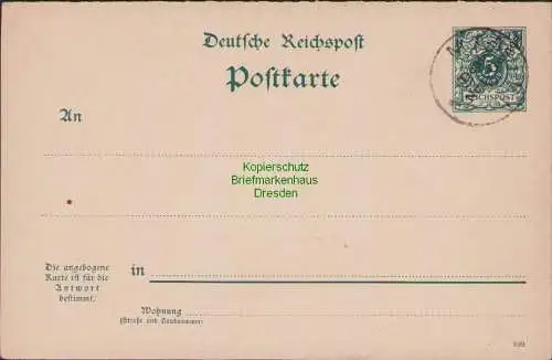 B16991 Deutsch Neuguinea Matupi 1901 GS blanko gestempelt Druckdatum 599