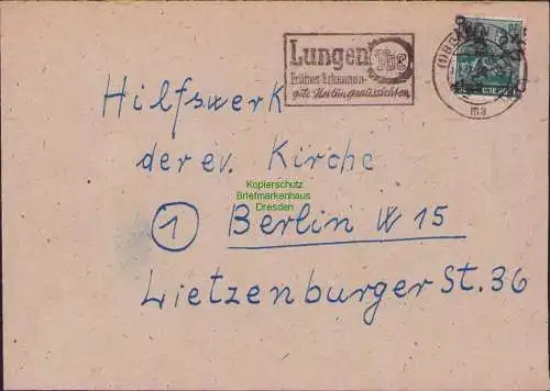 B17242 R-Brief SBZ Bezirkshandstempel Bezirk 3 Berlin 58 sowjetische Zensur 5233