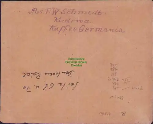 B16827 Brief DR Infla Luftpostmarken Glatz 23.7.23 nach Rathenow