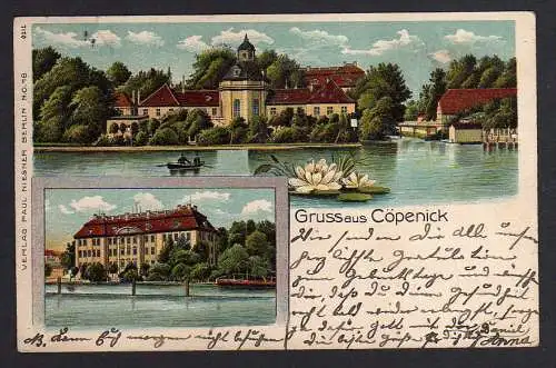 84774 Ansichtskarte Berlin Köpenick Cöpenick 1906 Schloss