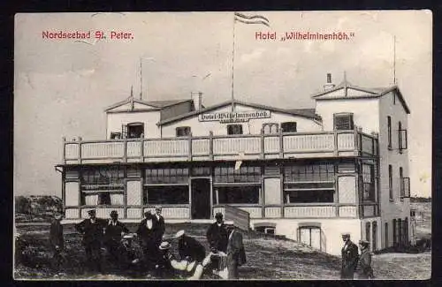 83294 AK St. Peter Nordseebad Hotel Wilhelminenhöh 1909