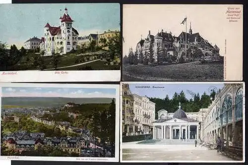 82192 4 AK Marienbad Grand Cafe Restaurant Rübezahl Villa Turba 1905