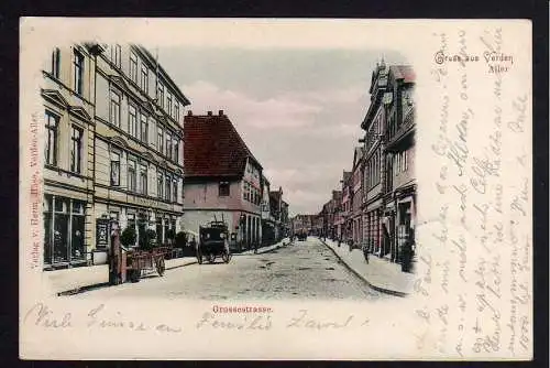 81285 AK Verden (Aller) Grossestrasse Bönnings Hotel Hannover 1902