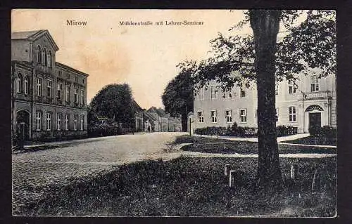 81358 AK Mirow Mühlenstraße Lehrer Seminar 1919