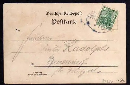 81658 AK Gräfenhainichen um 1900 Litho Bahnhof Postamt Neue Schule Krankenhaus