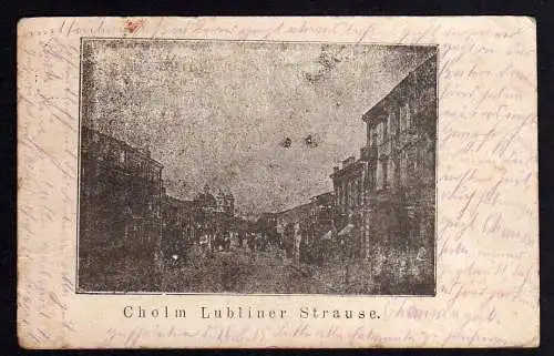 81502 AK Cholm Lubliner Strasse Feldpost 1915