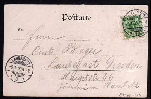 81005 AK Berlin Buffet Buggenhagen Moritzplatz 1900 Militair Concert