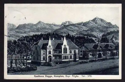 81229 AK Kempten bayr. Allgäu Gasthaus Hegge