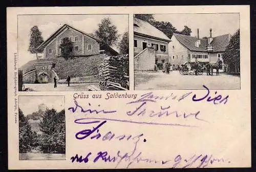 72996 AK Saldenburg Bayern 1905 Haus Gehöft Burg