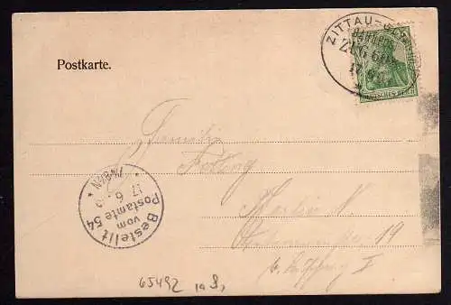 65492 AK Kloster St. Marienthal 1905 Bahnpost Zittau