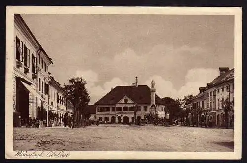 62727 AK Wimsbach Marktplatz 1926 Bahnpost Bahnpost Gmunden - Lambach