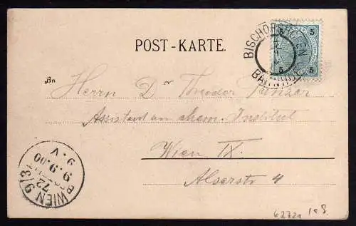 62721 AK Hochkönig Bergmassiv Thorsäule 1900 Torsäule von Westen