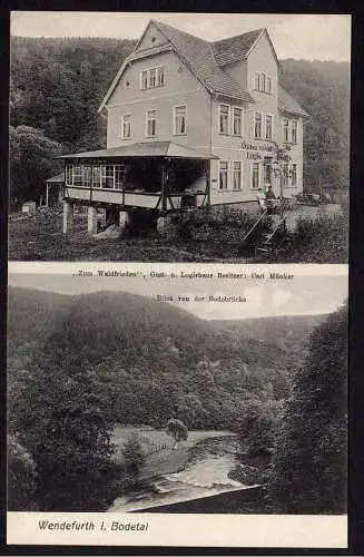 62917 AK Wendefurth Gasthaus Waldfrieden Münker Bode