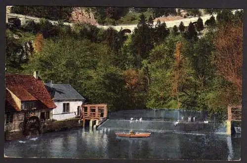 51708 AK Blaubeuren Blautopf 1927 Mühle