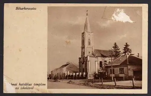 51786 AK Biharkeresztes Bihar um 1925 Kirche