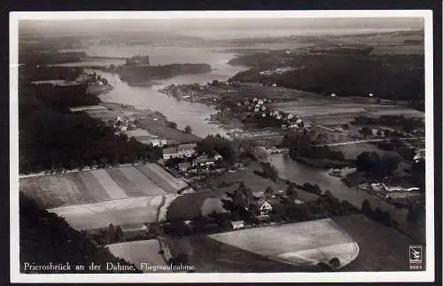 51315 AK Prierosbrück an der Dahme Luftbild 1933 Hotel Restaurant Prieros