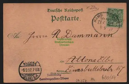 51352 AK Elmshorn 1897 Litho Hafen Peterstrasse Hotel Holstein Hof Schulstraße