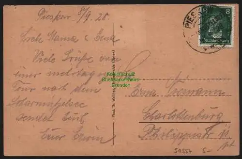 51557 AK Pieskow Scharmützelsee Kurhaus Schloß Saarow 1928