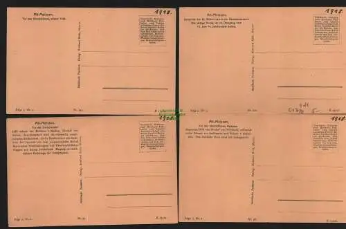 51722 4 AK Alt Meissen Tore Türen datiert 1918