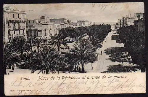 51641 AK Tunis Place de la Residence de la marine 1905