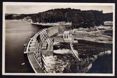 51744 AK Gaststätte Talsperre Kriebstein 1931 Staumauer