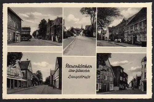 48517 Ansichtskarte Neuenkirchen über Gütersloh 1957 Langestraße
