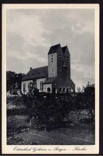 38789 Ansichtskarte Ostseebad Göhren Insel Rügen Kirche um 1925